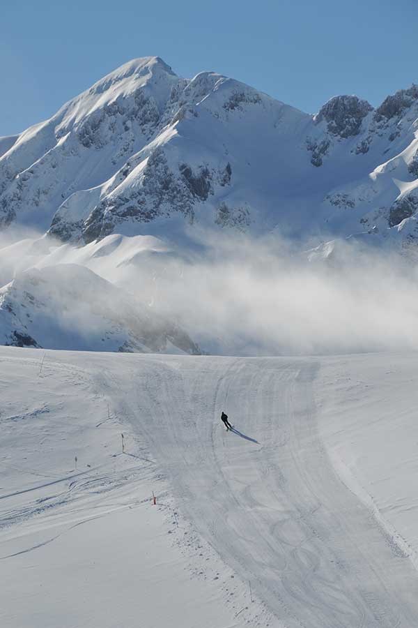 skiing in the french pyrenees image of