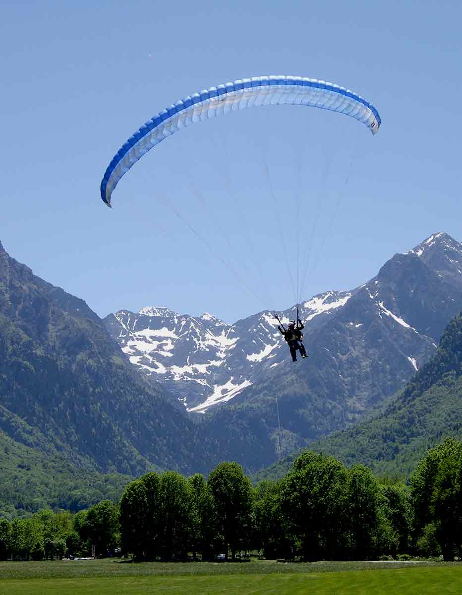 parapenting in the french pyrenees image of