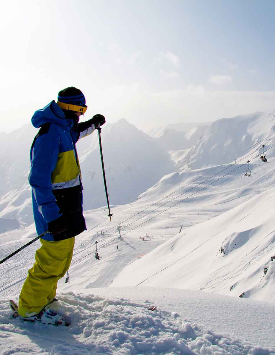 skiing in the french pyrenees image of