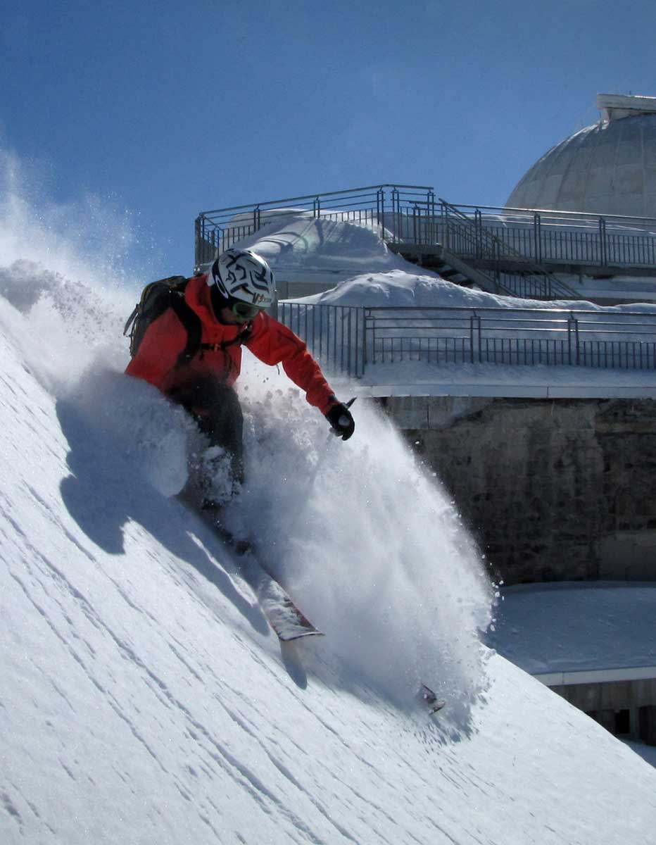 skiing in the french pyrenees image of