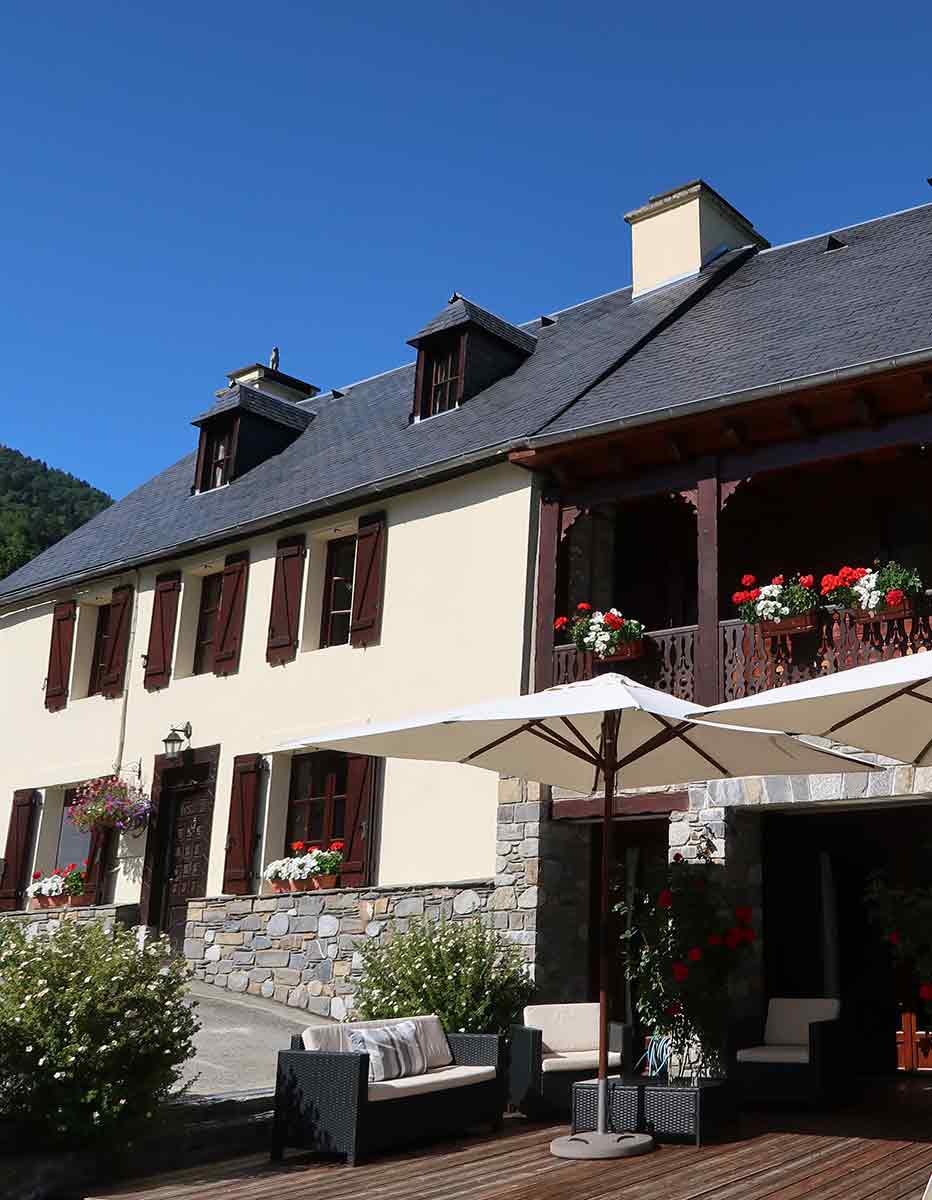 the ancienne poste lodge in avajan in the french pyrenees image of